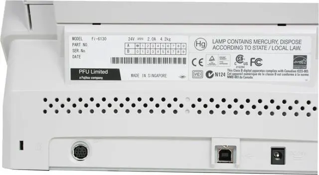 Alt view image 7 of 13 - Fujitsu fi-6130 PA03540-B055 24 bit CCD 600 dpi Duplex Scanner