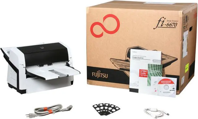 Alt view image 8 of 8 - Fujitsu fi Series fi-6670 24 bit CCD 600 dpi Duplex Document Scanner