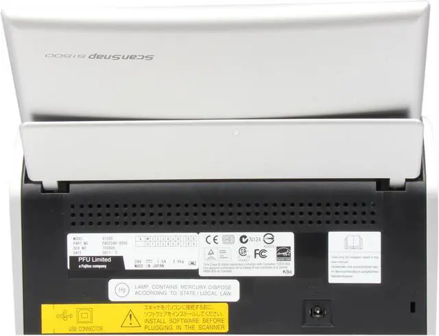 Alt view image 5 of 8 - Fujitsu PA03586-B205 ScanSnap S1500 Instant PDF Sheet-Fed CCD 600 dpi Document Scanner