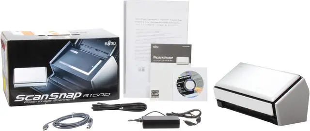 Alt view image 8 of 8 - Fujitsu PA03586-B205 ScanSnap S1500 Instant PDF Sheet-Fed CCD 600 dpi Document Scanner