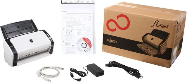 Alt view image 8 of 8 - Fujitsu fi-6130Z Duplex Sheet-Fed Document Scanner (PA03630-B055)