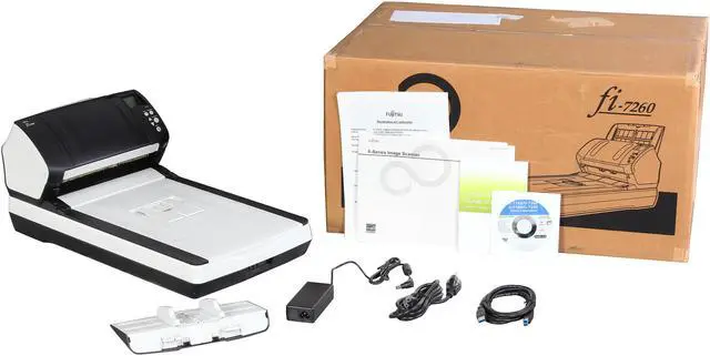 Alt view image 8 of 8 - Ricoh / Fujitsu fi-7260 (PA03670-B555) Duplex Image Document Scanner