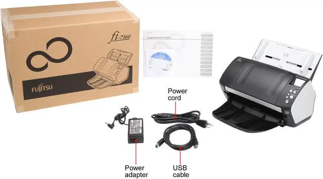 Alt view image 9 of 9 - Fujitsu FI-7160 PA03670-B065 Trade Compliant (TC) Duplex Up to 600 DPI USB Color Image Document Scanner