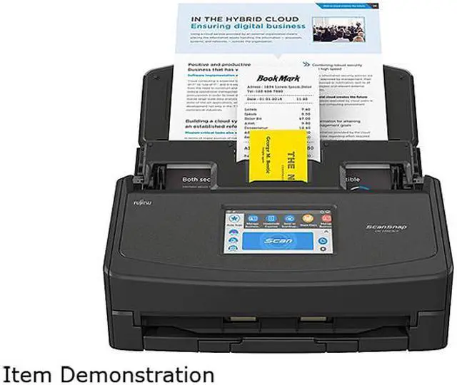 Alt view image 3 of 5 - Fujitsu ScanSnap iX1500 PA03770-B315 Touch Screen Sheet Fed Document Scanner Black For PC and MAC