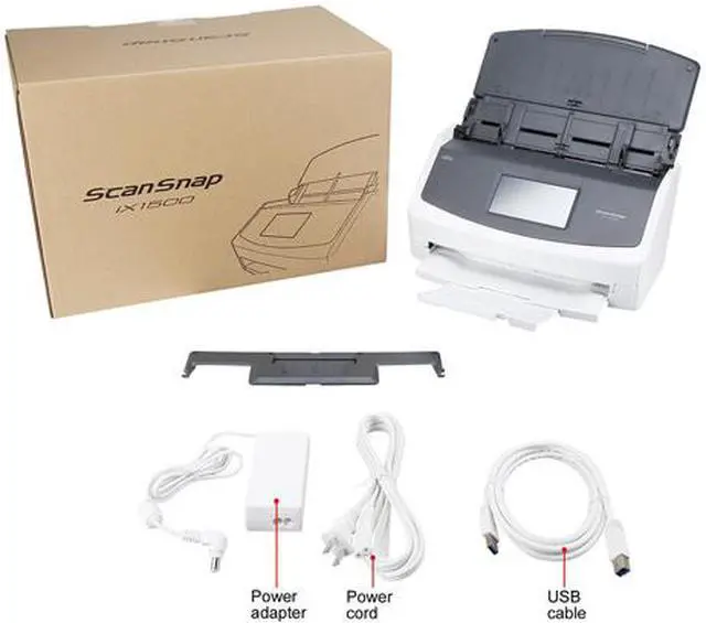 Alt view image 12 of 12 - Fujitsu ScanSnap iX1500 PA03770-B215 2 x Color CIS (1 x Front, 1 x Back) 600 x 600 dpi ADF (Automatic Document Feeder) / Manual Feed, Duplex Document Scanner
