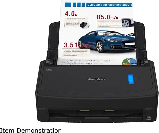 Alt view image 5 of 7 - Ricoh ScanSnap iX1400 Simple One-touch Button Scanner, Black
