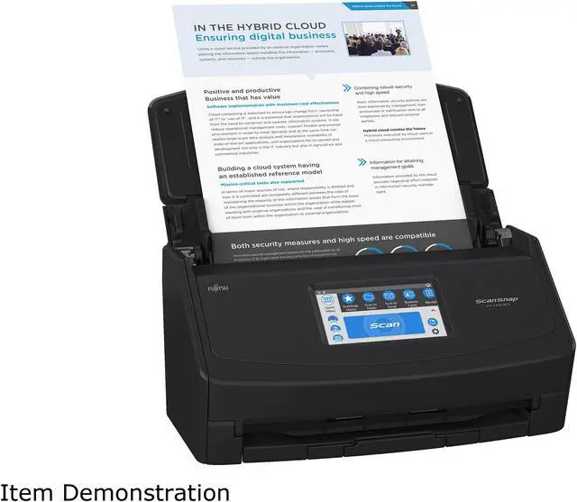 Alt view image 7 of 9 - Ricoh ScanSnap iX1600 Versatile Cloud Enabled Scanner, Black