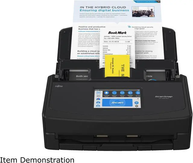 Alt view image 6 of 9 - Ricoh ScanSnap iX1600 Versatile Cloud Enabled Scanner, Black