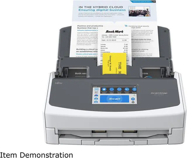 Alt view image 5 of 8 - Ricoh ScanSnap iX1600 Versatile Cloud Enabled Scanner, White