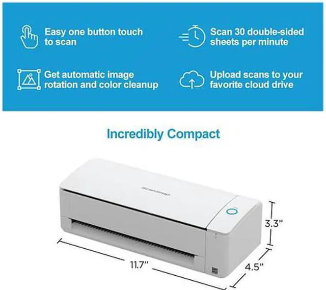 Alt view image 7 of 7 - Ricoh ScanSnap iX1300 Document Scanner - White