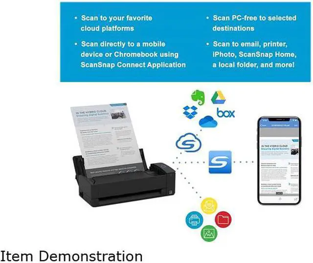 Alt view image 6 of 7 - Ricoh ScanSnap iX1300 Document Scanner - Black