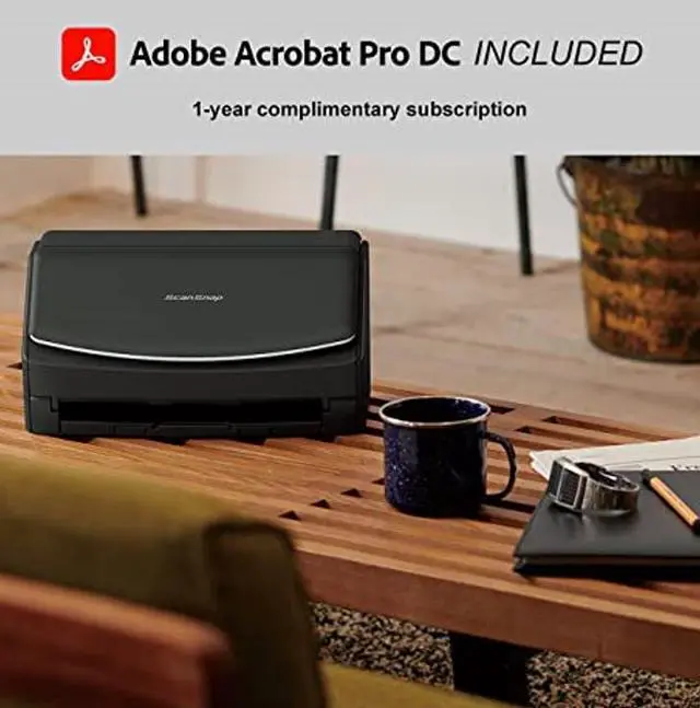 Alt view image 3 of 6 - Ricoh / Fujitsu ScanSnap iX1600 Deluxe Color Duplex Document Scanner with Adobe Acrobat DC Pro 1 year complimentary subscription included (Value at $179)