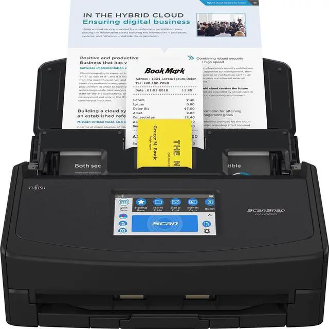 Alt view image 2 of 6 - Ricoh / Fujitsu ScanSnap iX1600 Deluxe Color Duplex Document Scanner with Adobe Acrobat DC Pro 1 year complimentary subscription included (Value at $179)