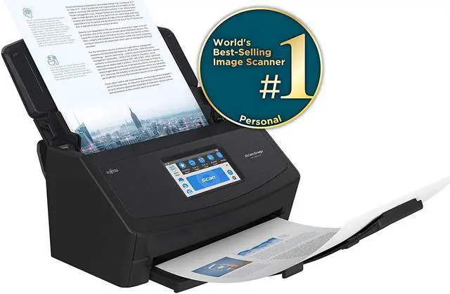 Alt view image 5 of 8 - Ricoh ScanSnap iX1600 Premium Color Duplex Document Scanner for Mac and PC with 4-Year Protection Plan, Black