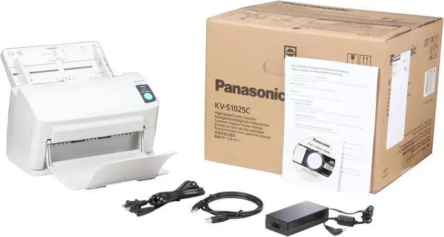 Alt view image 6 of 6 - Panasonic KV-S1025C-S Background: Black 600 dpi Duplex High Speed Color Document Scanner