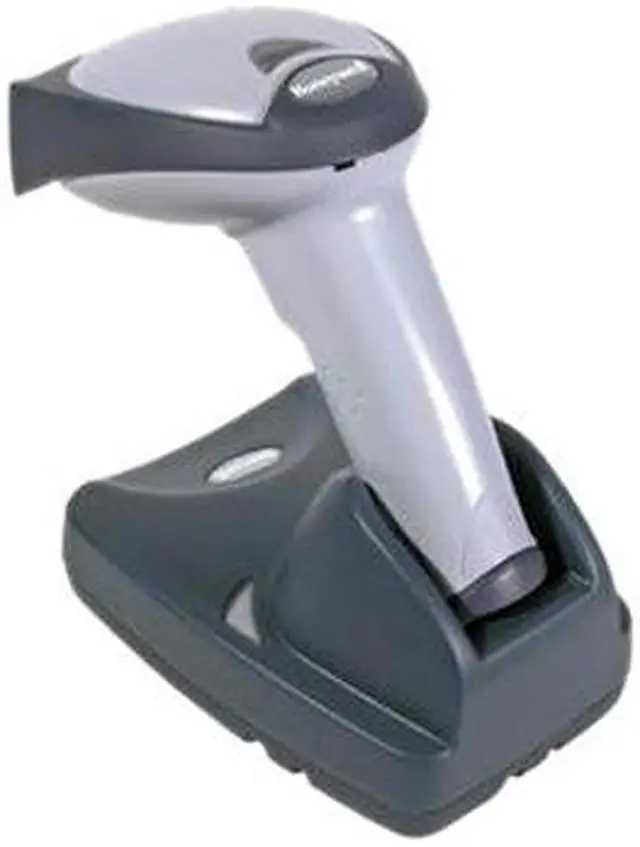 Alt view image 2 of 3 - Honeywell 3820SR0C0B-0IA0E Cordless Linear Barcode Scanner - with Power Supply, Cordless Charge Base, and Coiled Cable (Ivory)