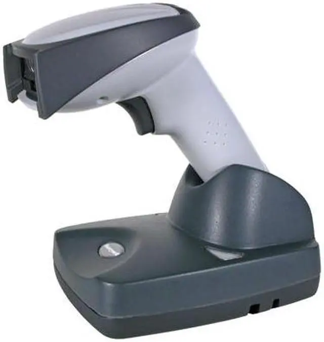 Alt view image 3 of 3 - Honeywell 3820SR0C0B-0IA0E Cordless Linear Barcode Scanner - with Power Supply, Cordless Charge Base, and Coiled Cable (Ivory)