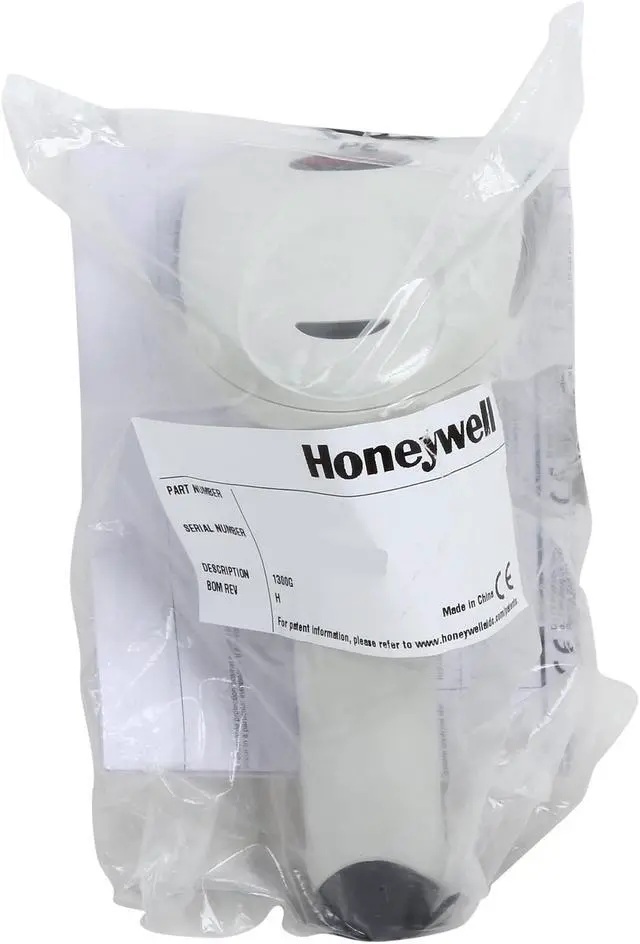 Alt view image 7 of 7 - Honeywell Hyperion 1300g Wired Light Industrial Linear-imaging 1D Barcode Scanner, RS232/USB/KBW/IBM, Ivory (Scanner Only) - 1300G-1