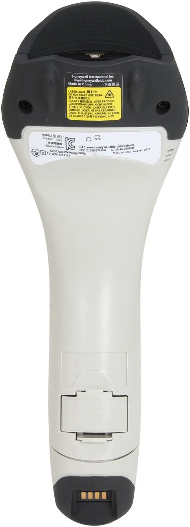 Alt view image 2 of 7 - Honeywell Voyager 1202g Wireless Laser 1D Barcode Scanner, RS232/USB/KBW/IBM, Bluetooth 10m, USB Kit, Ivory - 1202G-1USB-5