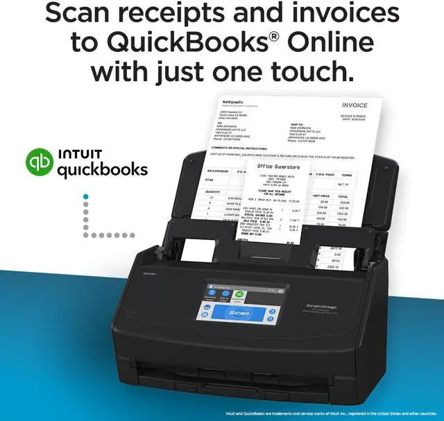 Alt view image 3 of 4 - Ricoh ScanSnap iX1600 Receipt Edition (Black)