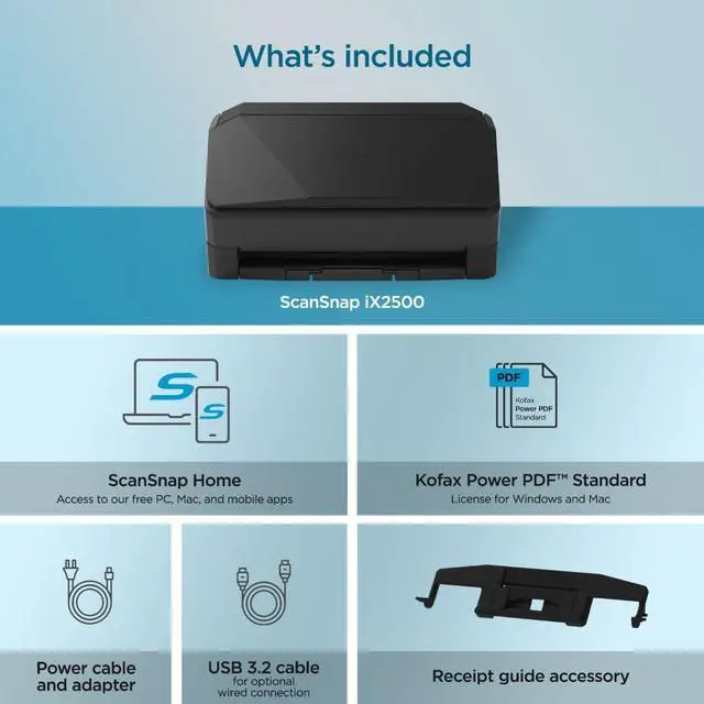 Alt view image 9 of 10 - Ricoh ScanSnap iX2500 Sheet Fed Document Scanner (PA03860-B005)