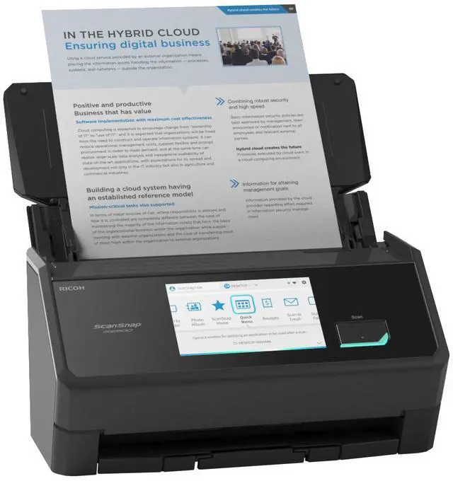 Alt view image 2 of 10 - Ricoh ScanSnap iX2500 Sheet Fed Document Scanner (PA03860-B005)