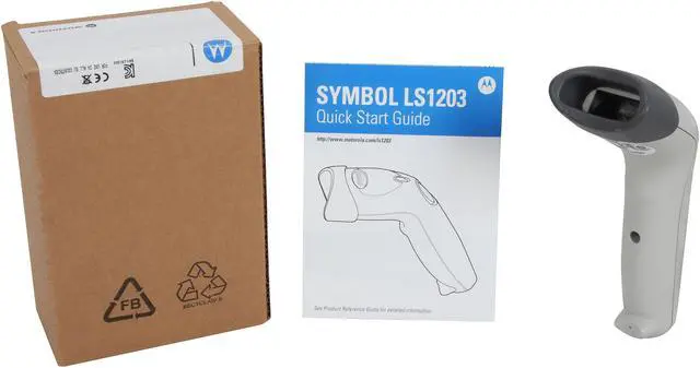 Alt view image 6 of 6 - Zebra (Motorola) Symbol LS1203-CR10001R LS1203 barcode Scanner - Scanner Only, cable not included