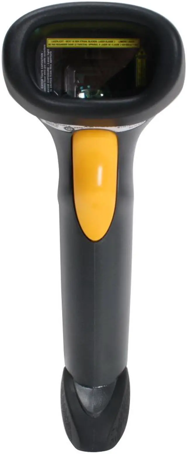 Alt view image 2 of 9 - Zebra Symbol LS2208 Corded Handheld 1D Laser Barcode Scanner, USB, RS232, KBW, TGCS (IBM) 46XX over RS485, USB Kit, Black - LS2208-SR20007R-NA
