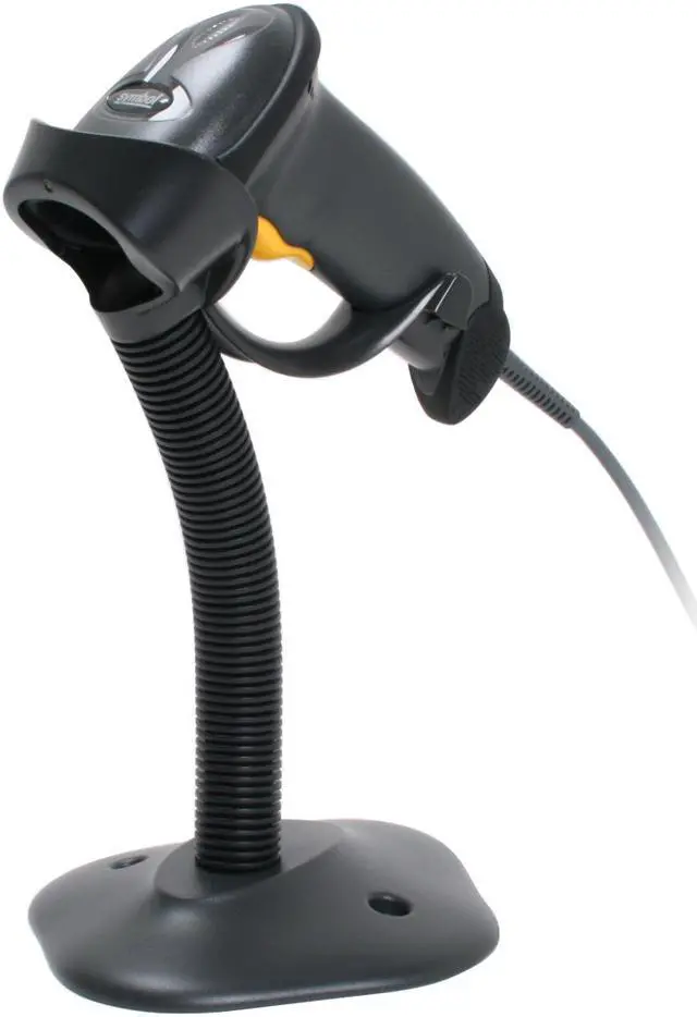 Alt view image 8 of 9 - Zebra Symbol LS2208 Corded Handheld 1D Laser Barcode Scanner, USB, RS232, KBW, TGCS (IBM) 46XX over RS485, USB Kit, Black - LS2208-SR20007R-NA