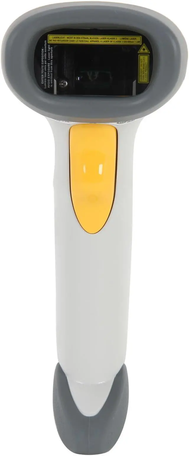 Alt view image 2 of 4 - Zebra (Motorola) Symbol LS2208-1AZU0100ZNA Barcode Scanner (White) - USB Cable Included