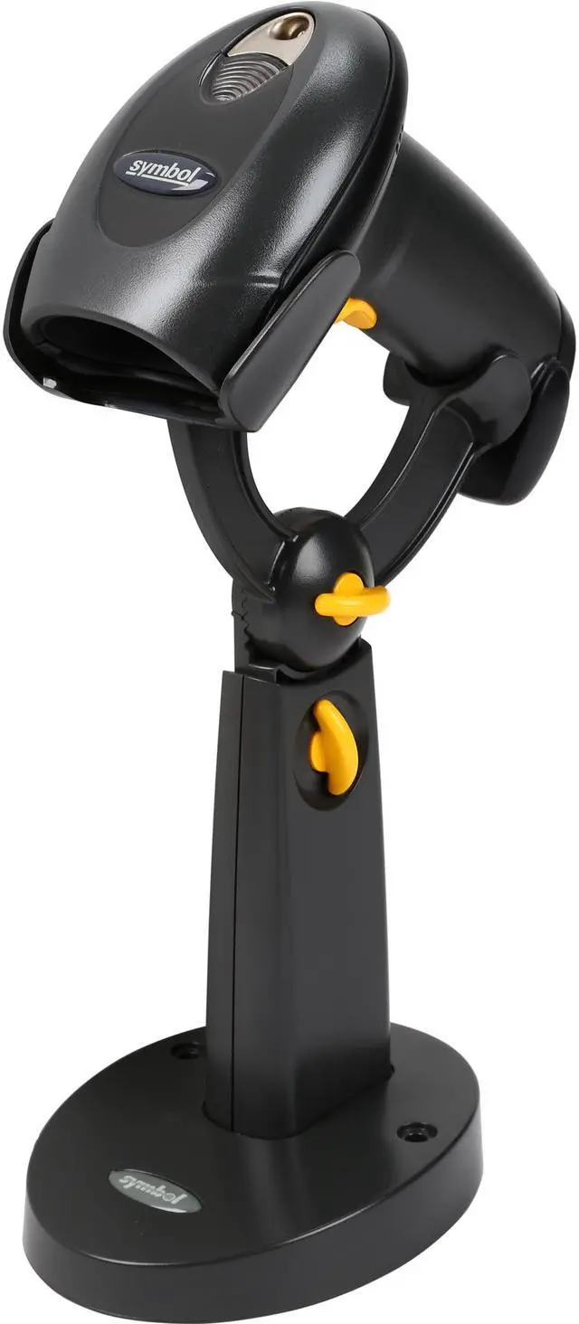 Main image of Zebra (Motorola) Symbol LS4208-SBZU0100SR Handheld Bar Code Reader (Black) - Includes USB Cable, Intellistand