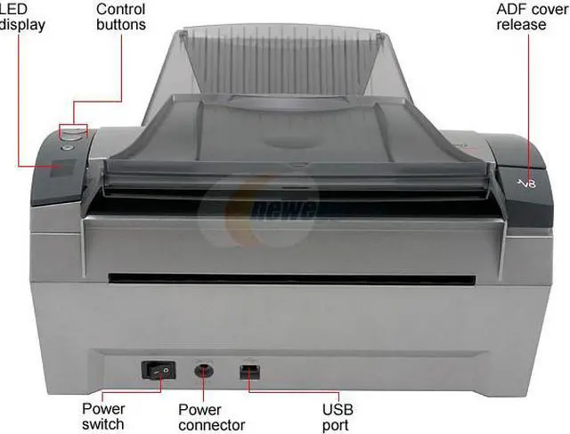 Alt view image 5 of 9 - Xerox DocuMate 262 XDM2625D-WU 48 bit CCD 600 x 600 dpi Fast Duplex Sheetfed Scanner