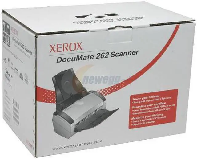 Alt view image 9 of 9 - Xerox DocuMate 262 XDM2625D-WU 48 bit CCD 600 x 600 dpi Fast Duplex Sheetfed Scanner