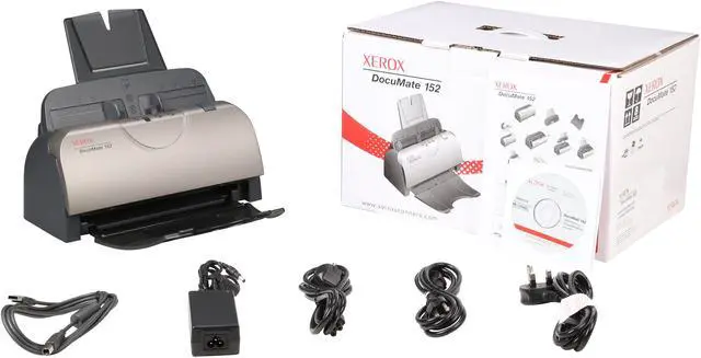 Alt view image 6 of 6 - Xerox DocuMate 152 XDM152D-WU Duplex Sheetfed Document Scanner