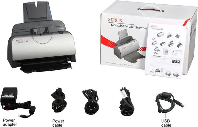 Alt view image 7 of 7 - Xerox DocuMate DocuMate 162 24 bit 600 dpi Duplex Sheetfed Document Scanner