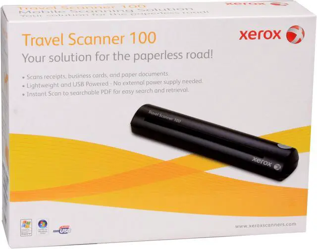 Alt view image 7 of 7 - Xerox 100 Travel Scanner XTRAVEL-SCAN