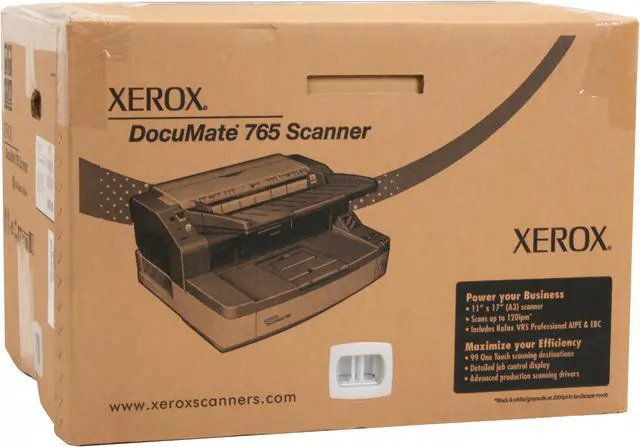 Alt view image 16 of 16 - Xerox DocuMate 765 600 dpi Sheet Fed ADF Scanner