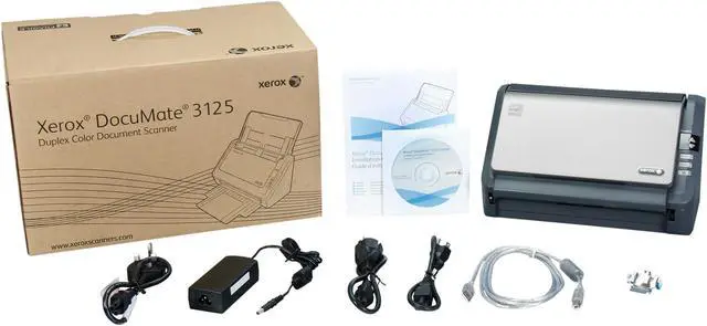 Alt view image 7 of 7 - XEROX DocuMate 3125 (DM312505M-WU) Up to 600 dpi 44 ipm USB CIS Duplex Document Scanner