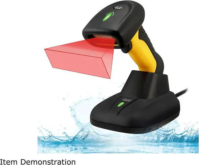 Alt view image 4 of 6 - Adesso NuScan 5200TR 2.4GHz RF Wireless Antimicrobial & Waterproof 2D Barcode Scanner