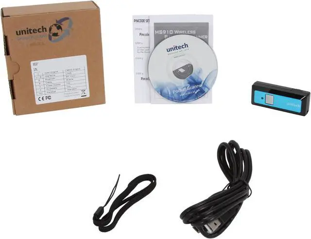 Alt view image 7 of 7 - Unitech MS910-CUBB00-SG MS910 Cordless Barcode Scanner