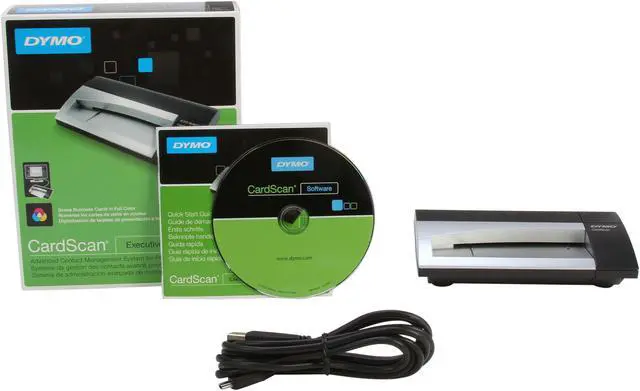 Alt view image 5 of 5 - DYMO CardScan Executive V9(1760686) USB Business Card Scanner for Win/Mac - Silver/Black