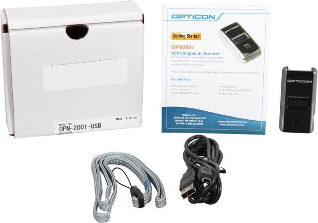 Alt view image 7 of 7 - Opticon OPN2001-00 OPN2001 USB kit, Batch Memory Scanner. Includes USB cable, battery, and hand-strap