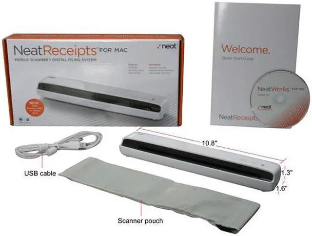 Alt view image 7 of 7 - NeatReceipts 00322 up to 600dpi USB Mobile Scanner plus Digital Filing System for Mac