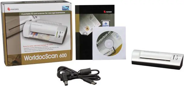 Alt view image 5 of 5 - PenPower WorldocScan 600 Color Portable ID Card Scanner (WDS6001EN)