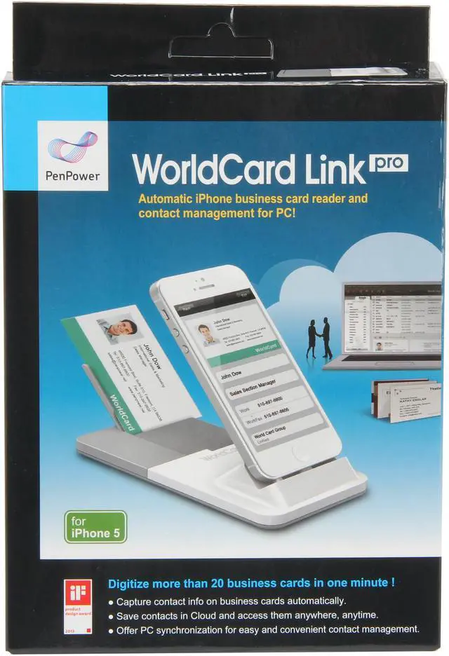 Alt view image 6 of 6 - PenPower WorldCard Link Pro SWCLIPH5EN Card Scanner