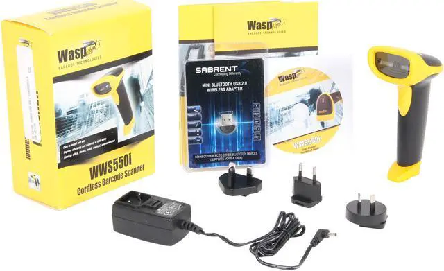 Alt view image 5 of 5 - Wasp 633808920623 WWS550I Freedom Cordless Barcode Scanner