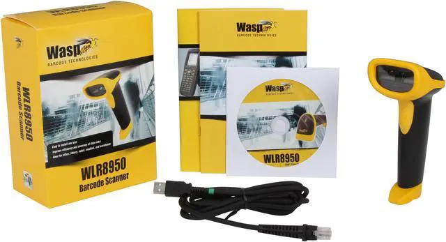 Alt view image 7 of 7 - Wasp 633808121662 WLR8950 Bi-Color CCD Barcode Scanner