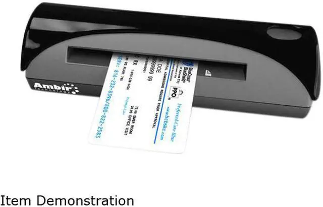 Alt view image 2 of 2 - Ambir PS667-AS 48-bit Internal Color, Outputs 24-bit True Color, 8-bit Grayscale & 1-bit B&W Contact Image Sensor (CMOS CIS) Simplex Up to 600 dpi A6 ID Card Scanner with AmbirScan