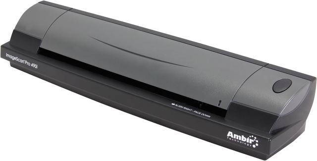 Ambir ImageScan Pro 490i (DS490-AS) 48-bit internal color, outputs 24-bit  true color, 8-bit grayscale & 1-bit B&W Image Sensor - dual linear color 