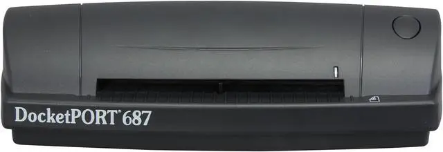 Alt view image 2 of 6 - Ambir DocketPort 687 DP687 48-bit internal color, outputs 24-bit true color, 8-bit grayscale & 1-bit B&W CMOS CIS (Contact Image Sensor) Duplex 600 dpi Optical Scanners - Specialized